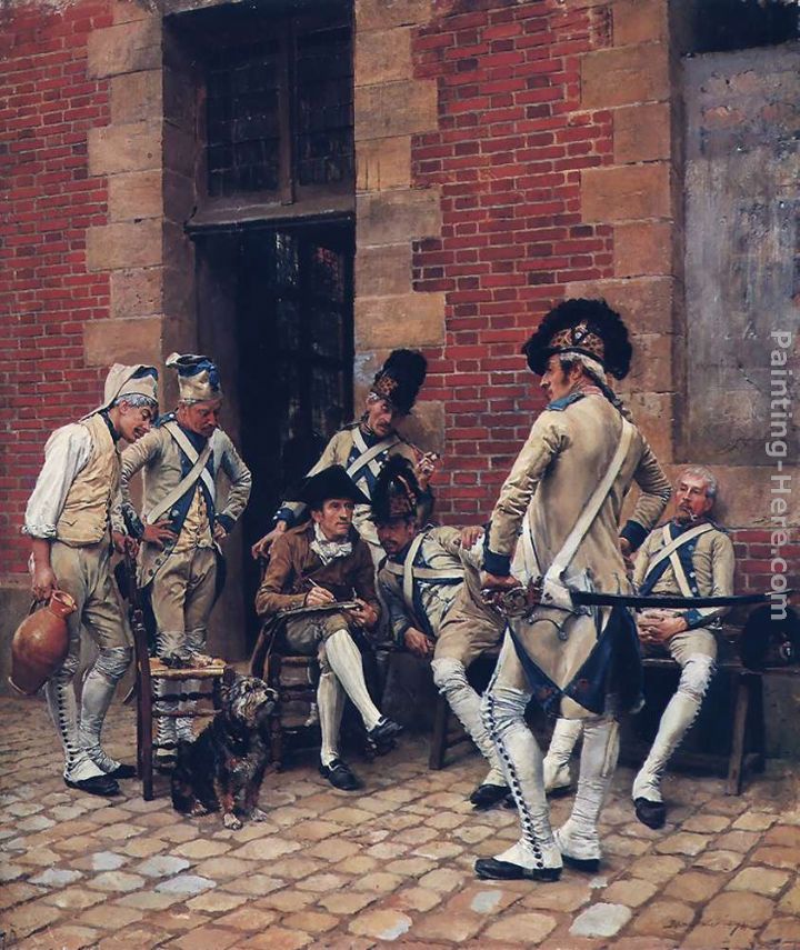 The Sergeant's Portrait painting - Jean-Louis Ernest Meissonier The Sergeant's Portrait art painting